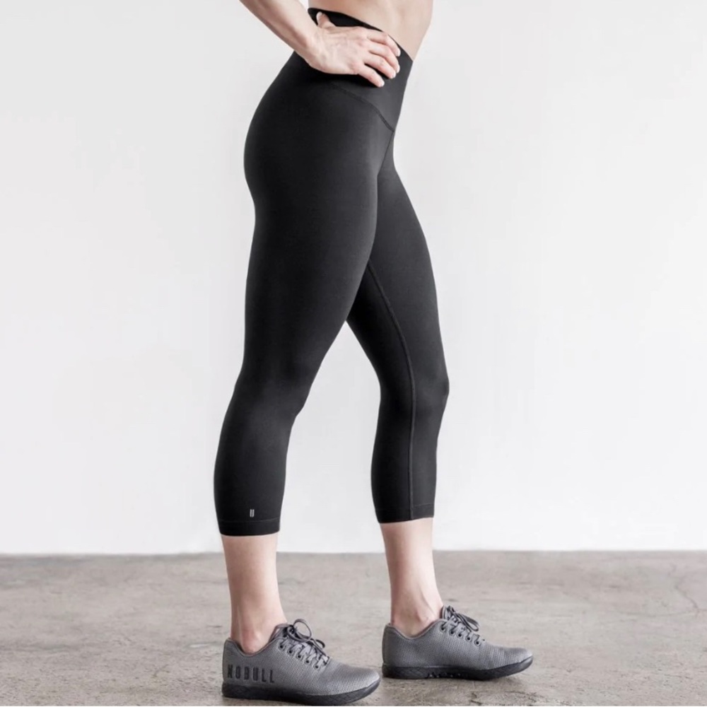 Women’s NoBull Project High-Rise Crop, Small, Black Matte